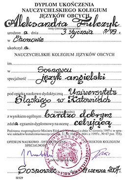 College diploma