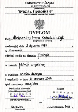 University diploma